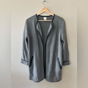 J Crew Vanessa Sweater Jacket Open Front Cardigan in Herringbone Size XS